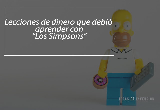 Lecciones de dinero que debió aprender con “Los Simpsons”